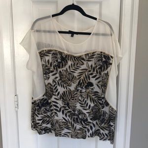 Lane Bryant tropical top